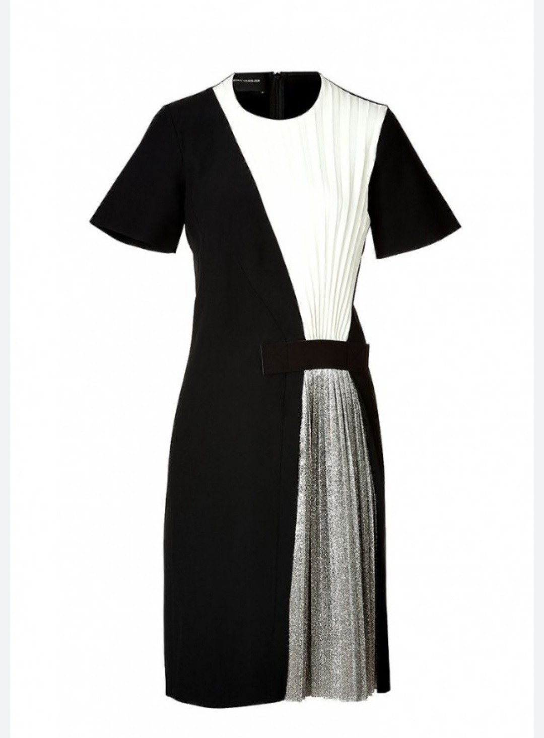 Cedric Charlier Mid-Length Dress With Pleated Panel Size 8