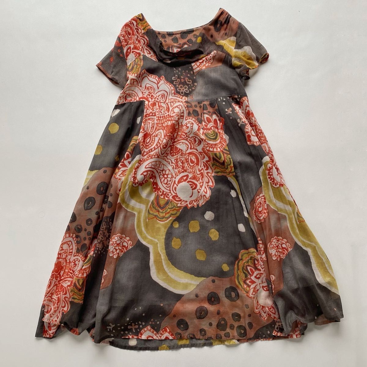 MOYURU / io comme io Cotton Design Dress Pullover All-Over Print Excellent