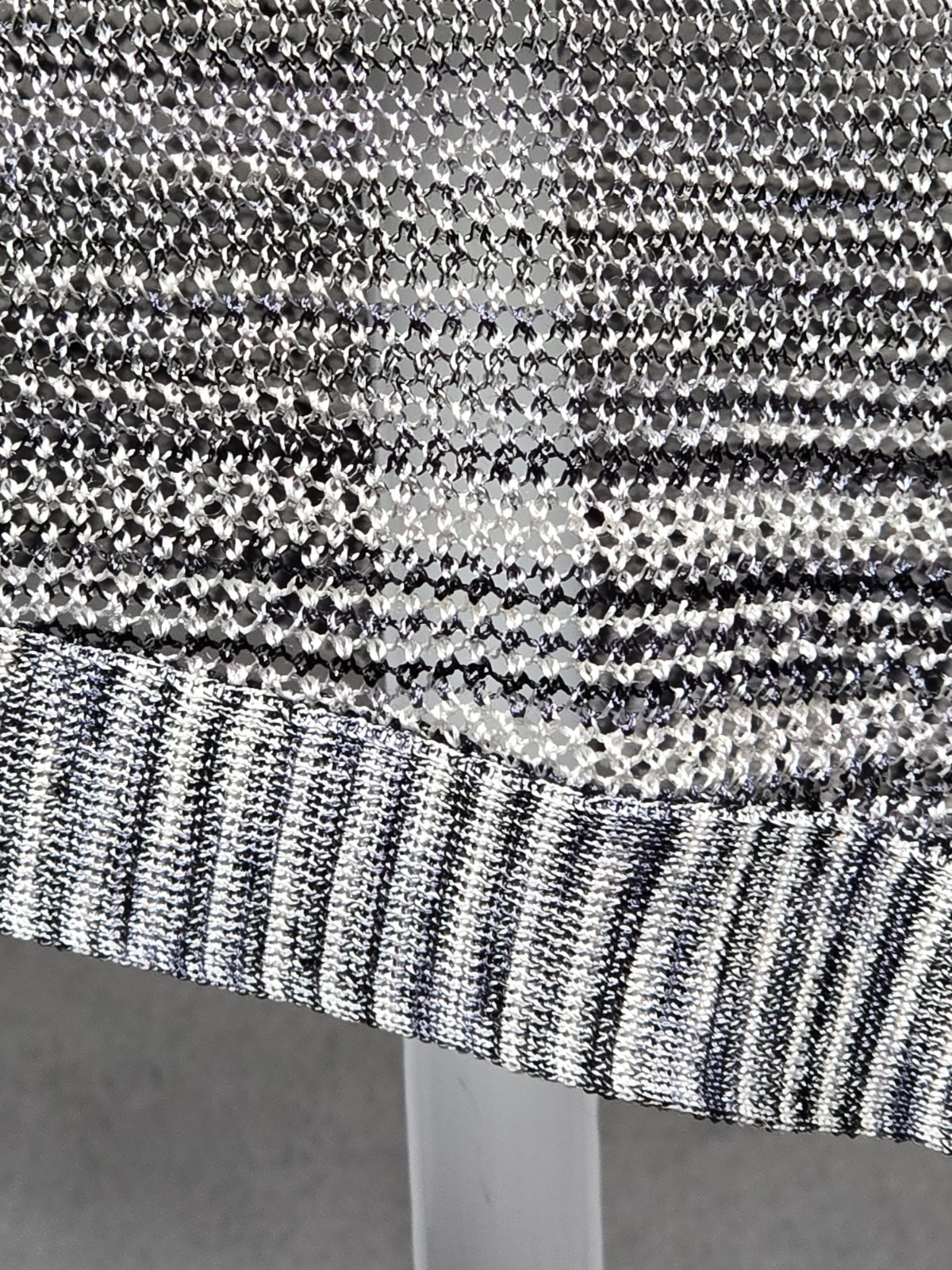 Rock & Republic Womens Crocheted “Chain Link” Dress Black/Gray Small (no slip)
