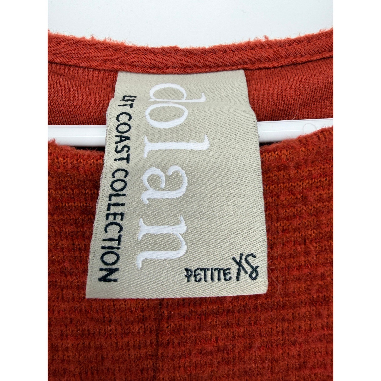 Dolan Left Coast Collection Rust Ribbed Fit and Flare Dress Petite XS