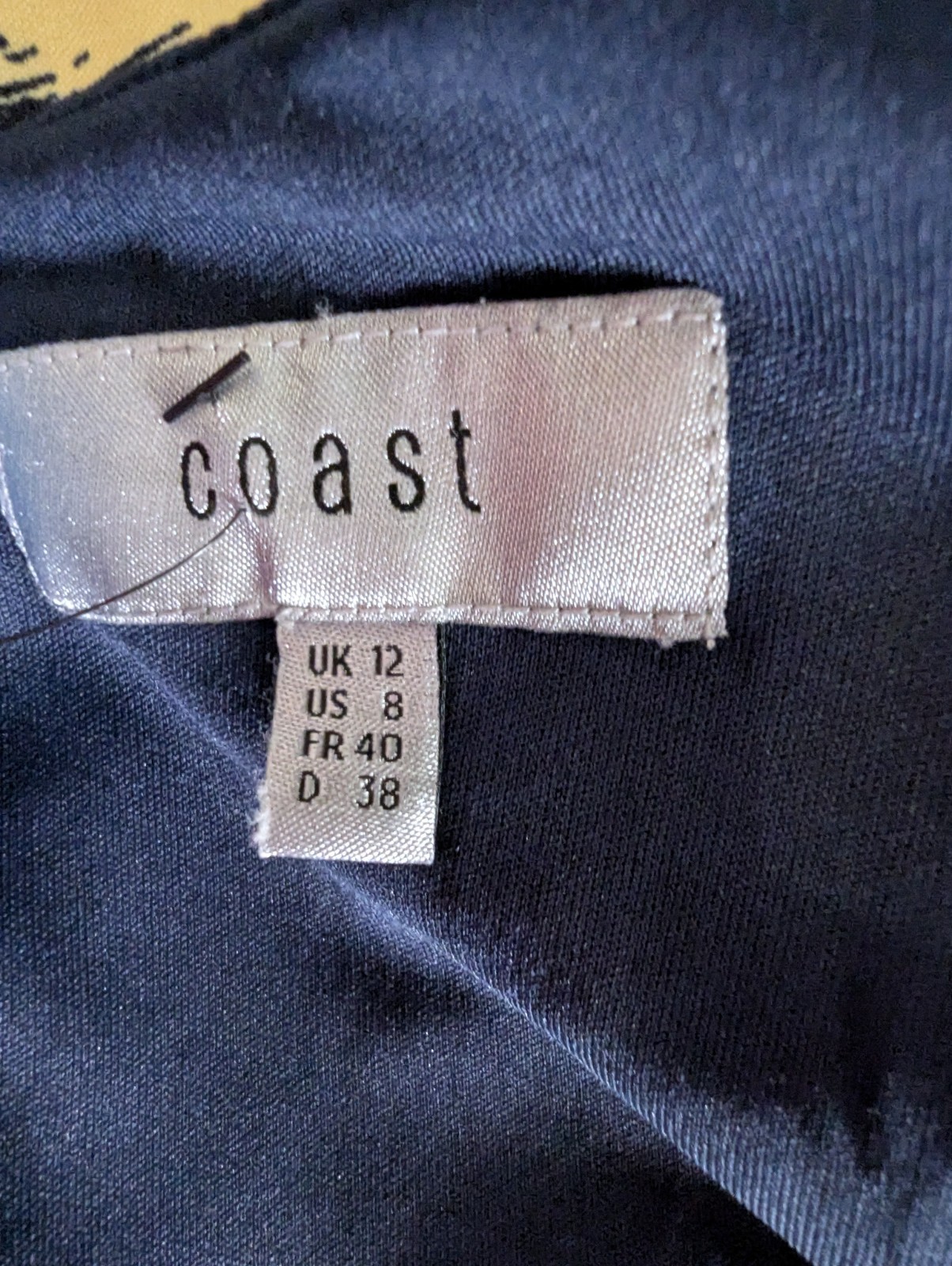 Coast Fitted Stretch Dress Ladies Summer Holiday Luxury Long Zip Flash UK 12