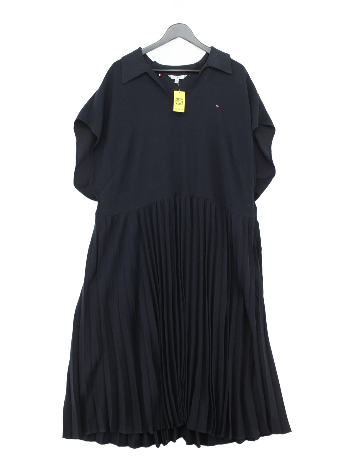 Tommy Hilfiger Shirt Midi Dress UK26 in Black
