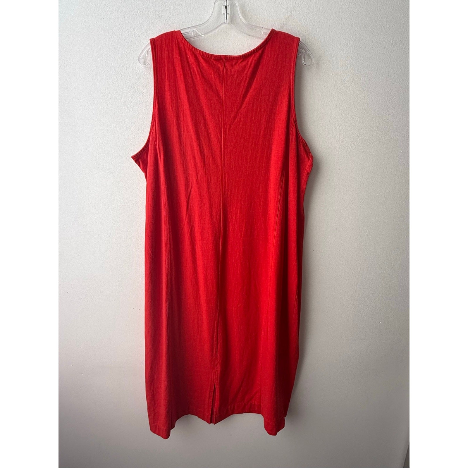 Vintage 90s Red Beaded Butterfly Maxi Dress Beach Coverup Coastal Grandma Top XL