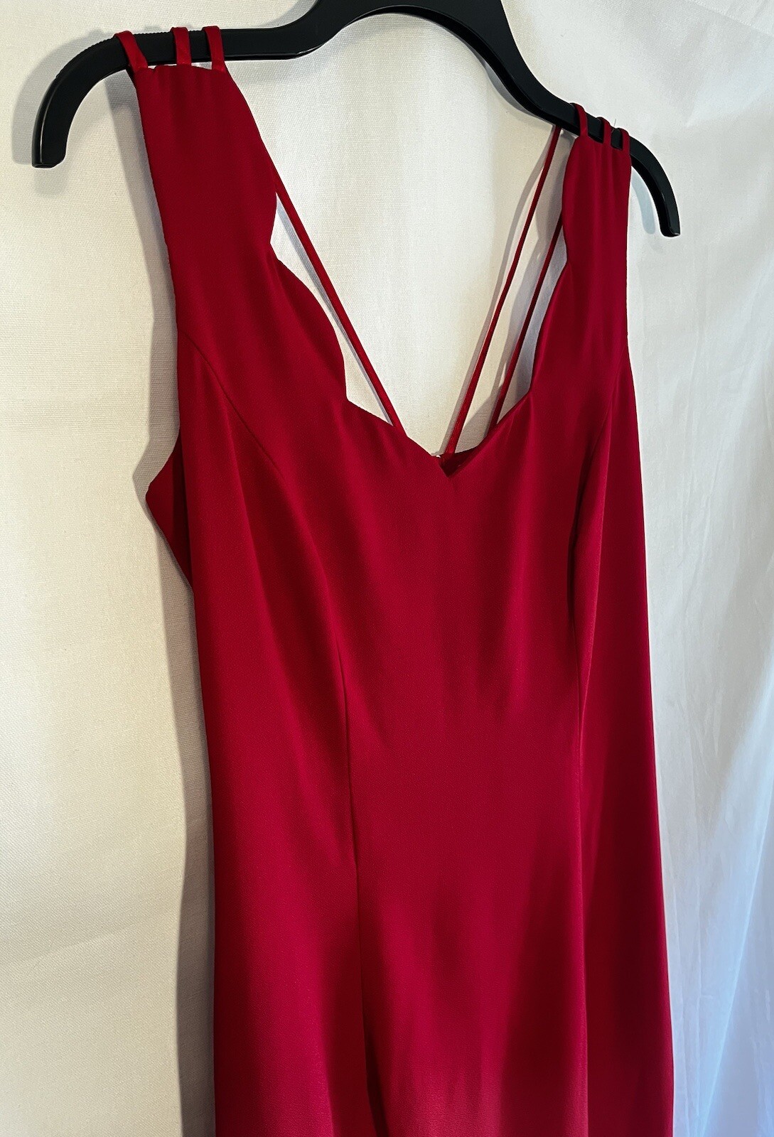 MAYVENS Vintage Red Strappy Side Slit Long Dress Size 5