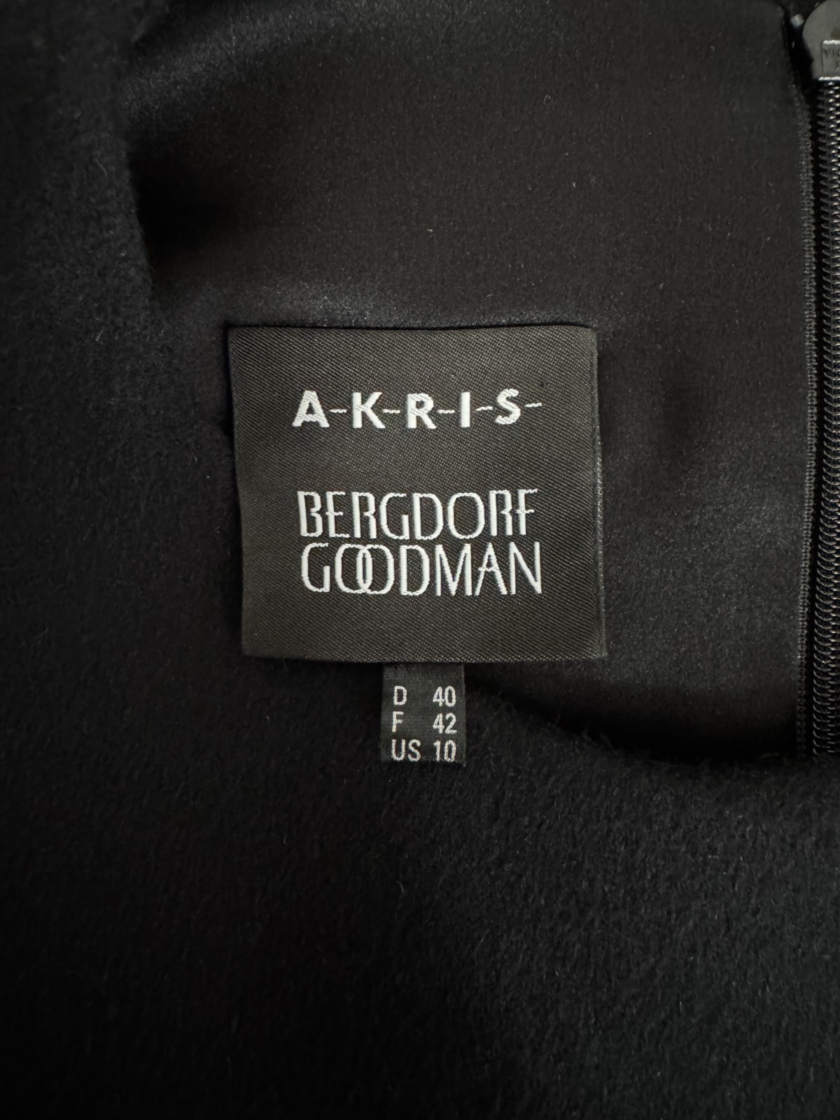 $3K Akris Wool Angora Leather Panel Shift Dress 10 US 46 IT 40 D M Black Gray