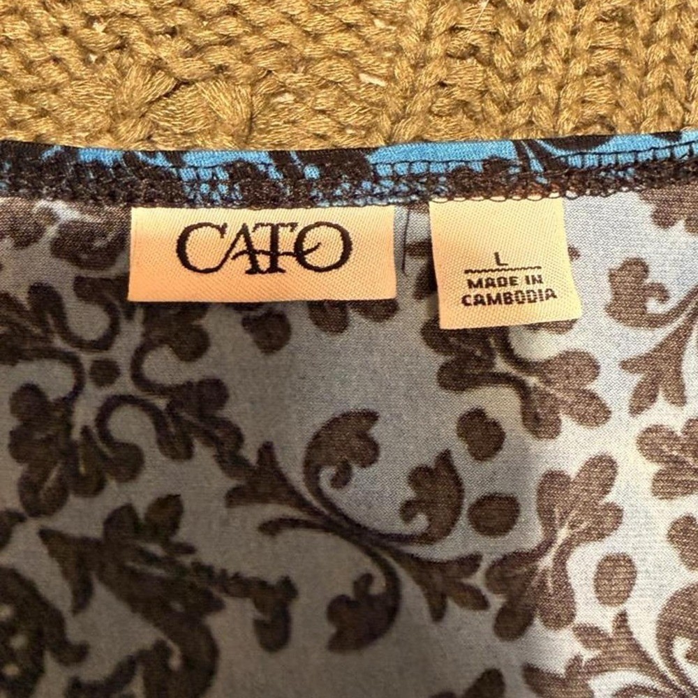 Cato multicolor floral and damask print dress