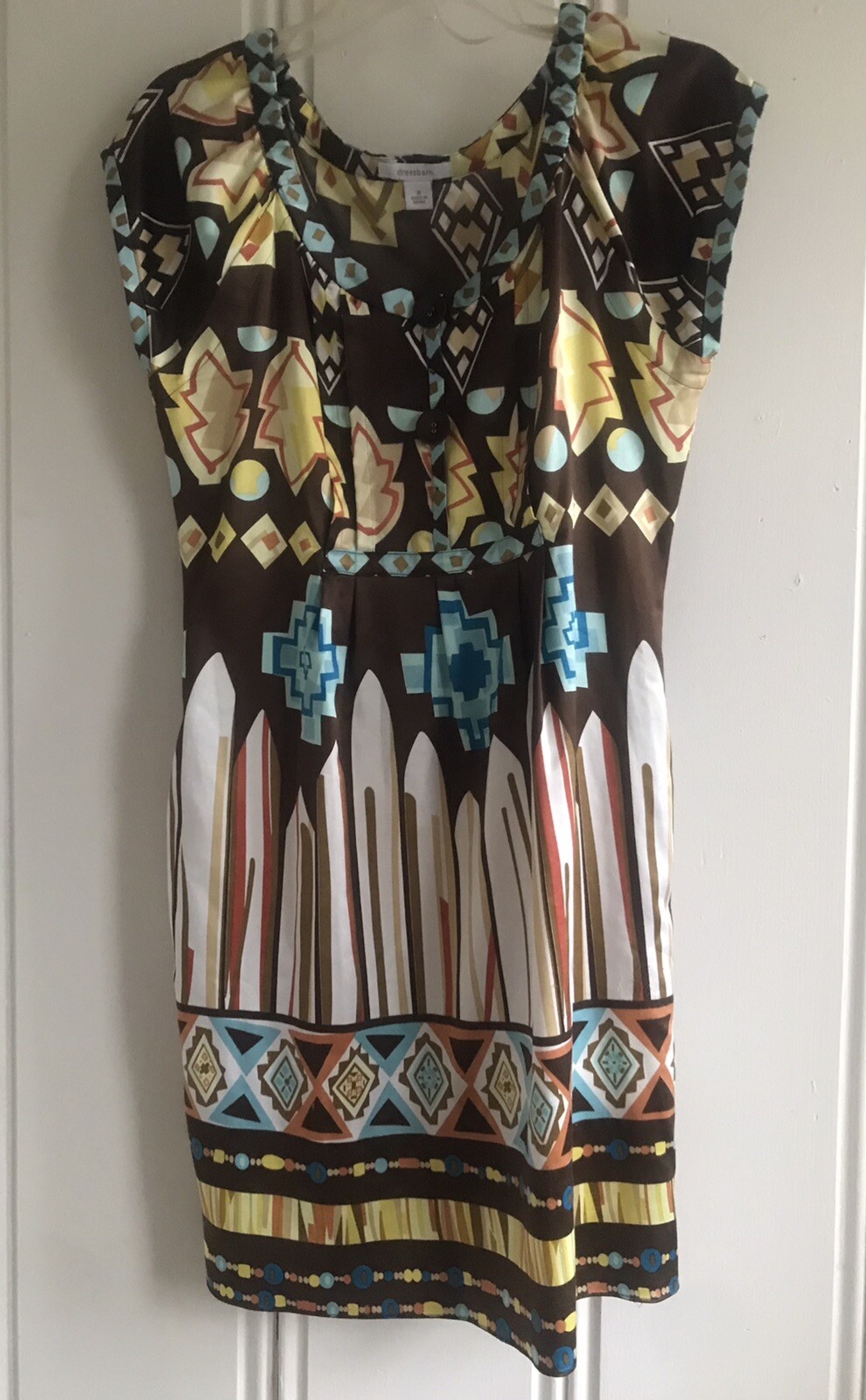 Dress Barn Dress Size 8 Pockets Southwestern Design Classic City