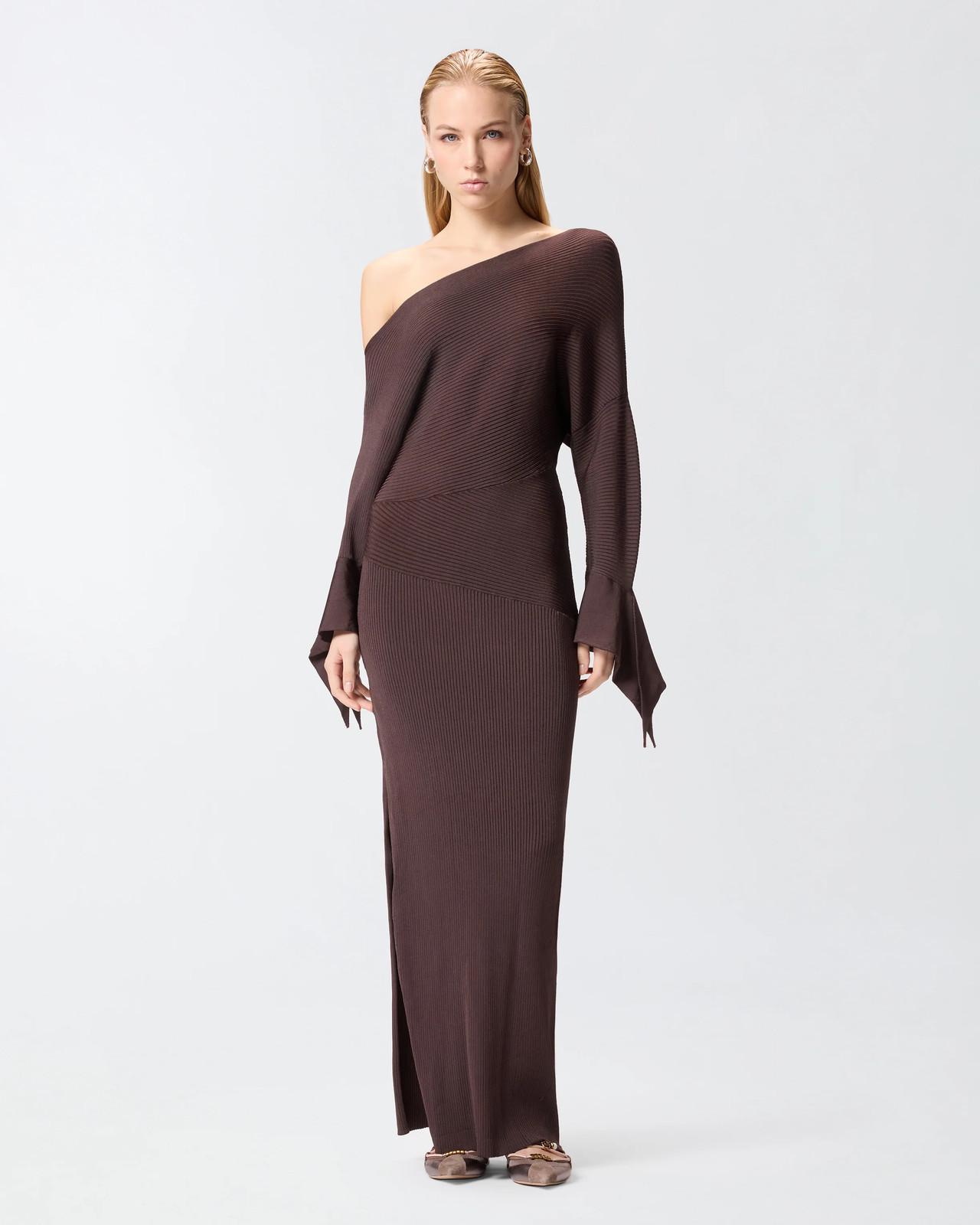 Pinko Womens Brown Long Dress Size XS