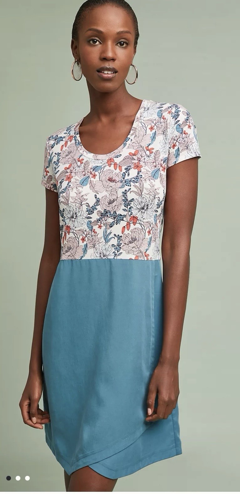 Anthropologie Dolan Left Coast Collection Fletcher Floral Dress Womens Small