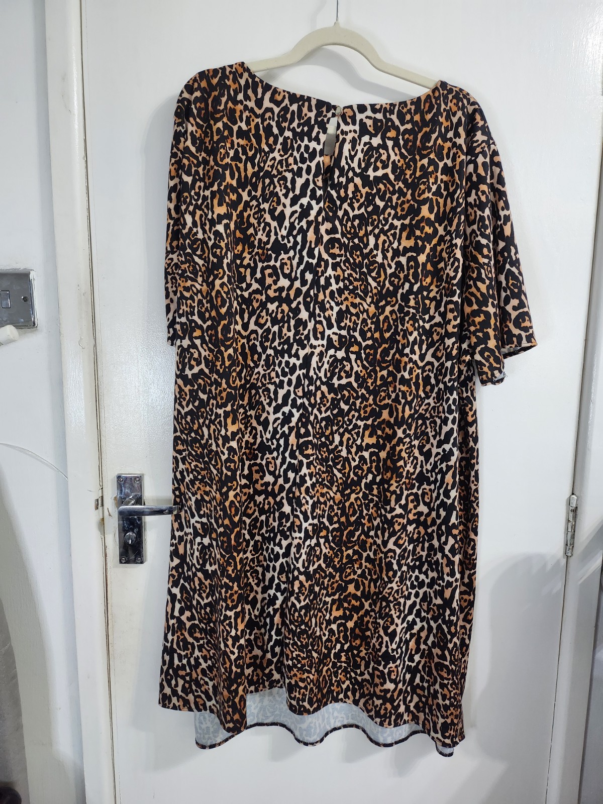 Yours Leopard Print Knee Length Shift Dress Size 26-28
