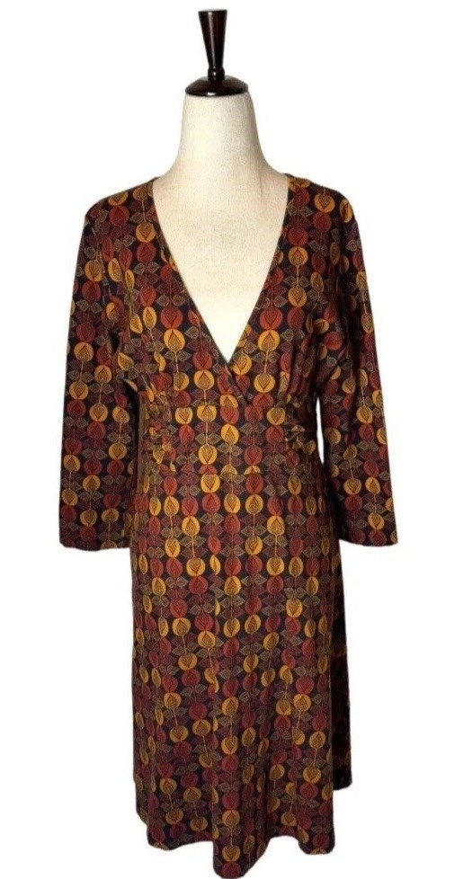 Patagonia Dress Women Medium Orange Bijou Dot Bengal Margot Athleisure Gorpcore