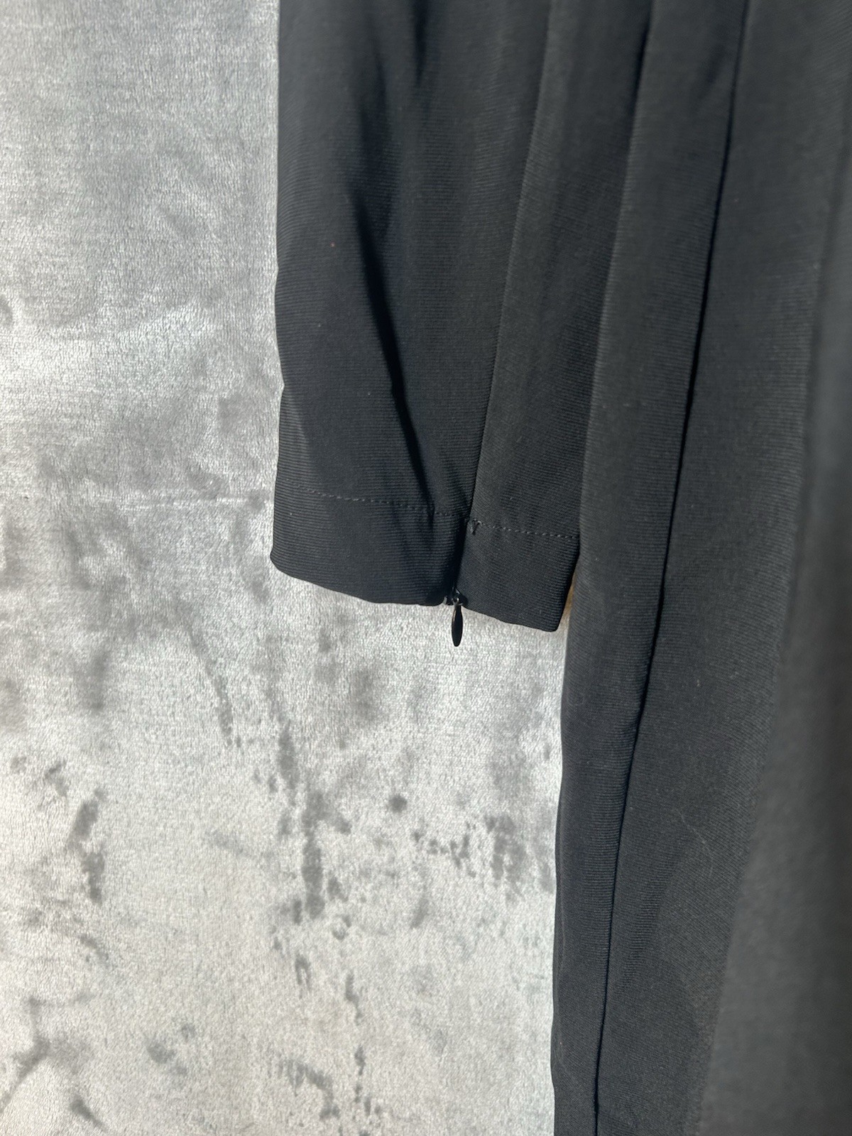 Dress Sergio Hudson Black Small Midi Strong Shoulder