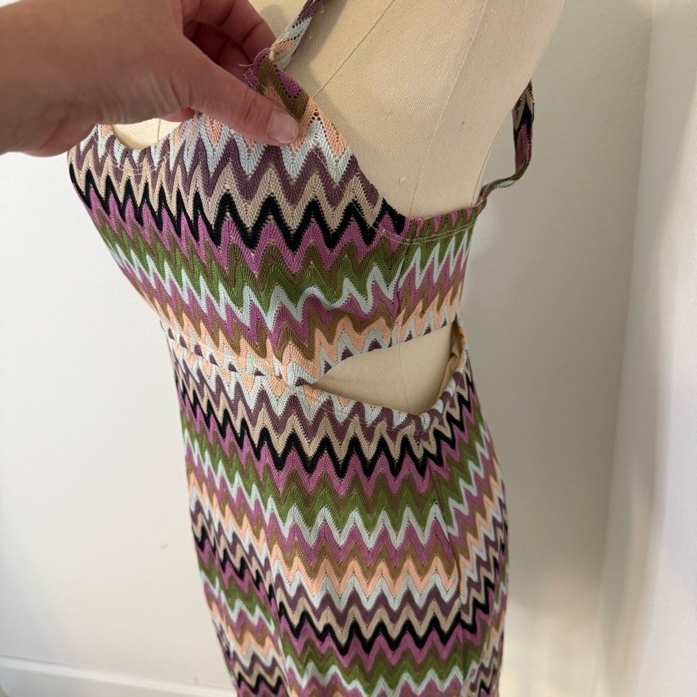 [Lovers + Friends] Multicolor Chevron Mini Dress – Size Medium