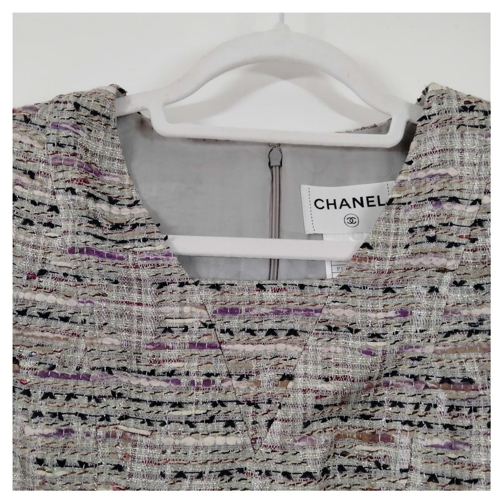 Chanel Dress Ladies Polyester Acrylic Cotton 2882524