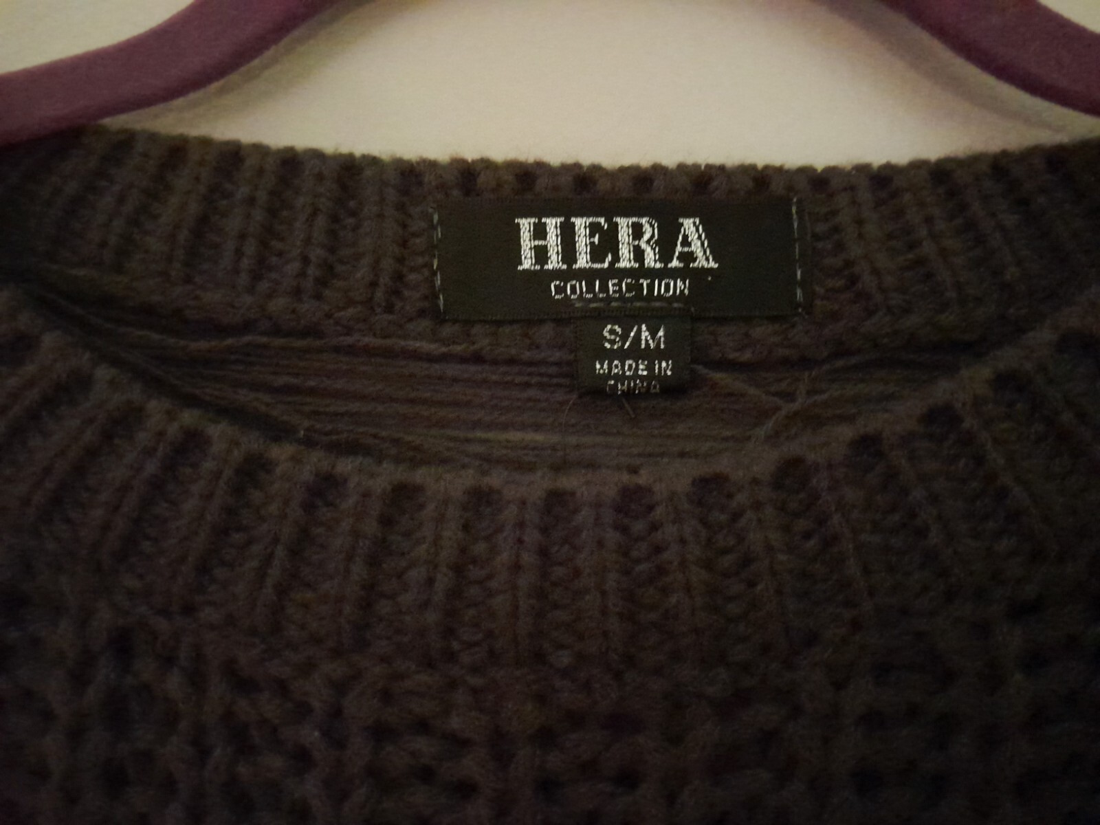 NWT Hera Collection Long Sleeve Chunky Knit Shredded Sweater Dress S/M Green