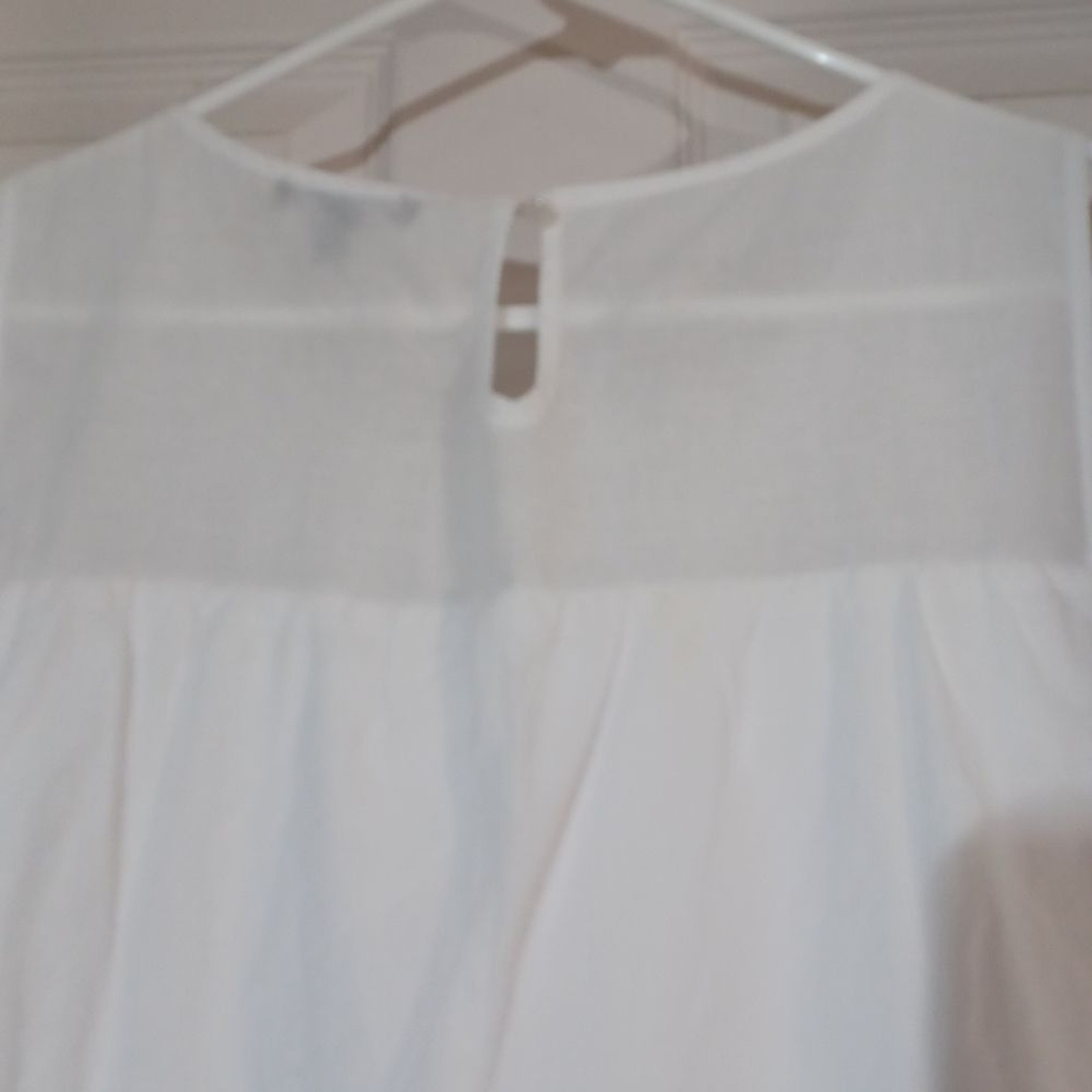 As U WISH MEDIUM WHITE EYELET LINED SUNDRESS NWT