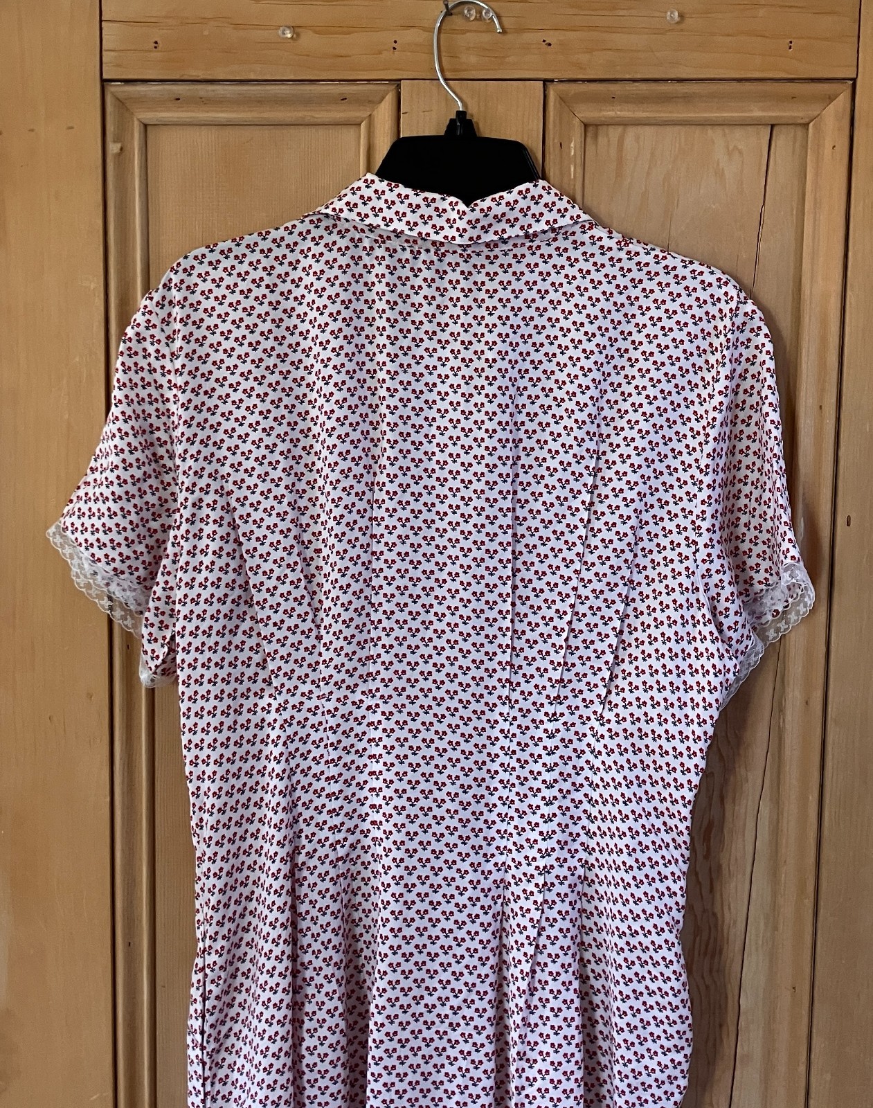 J.Crew Womens Wren Lace-Trim Glossy Twill Pockets Shirt Dress Size 14 Red SP NWT