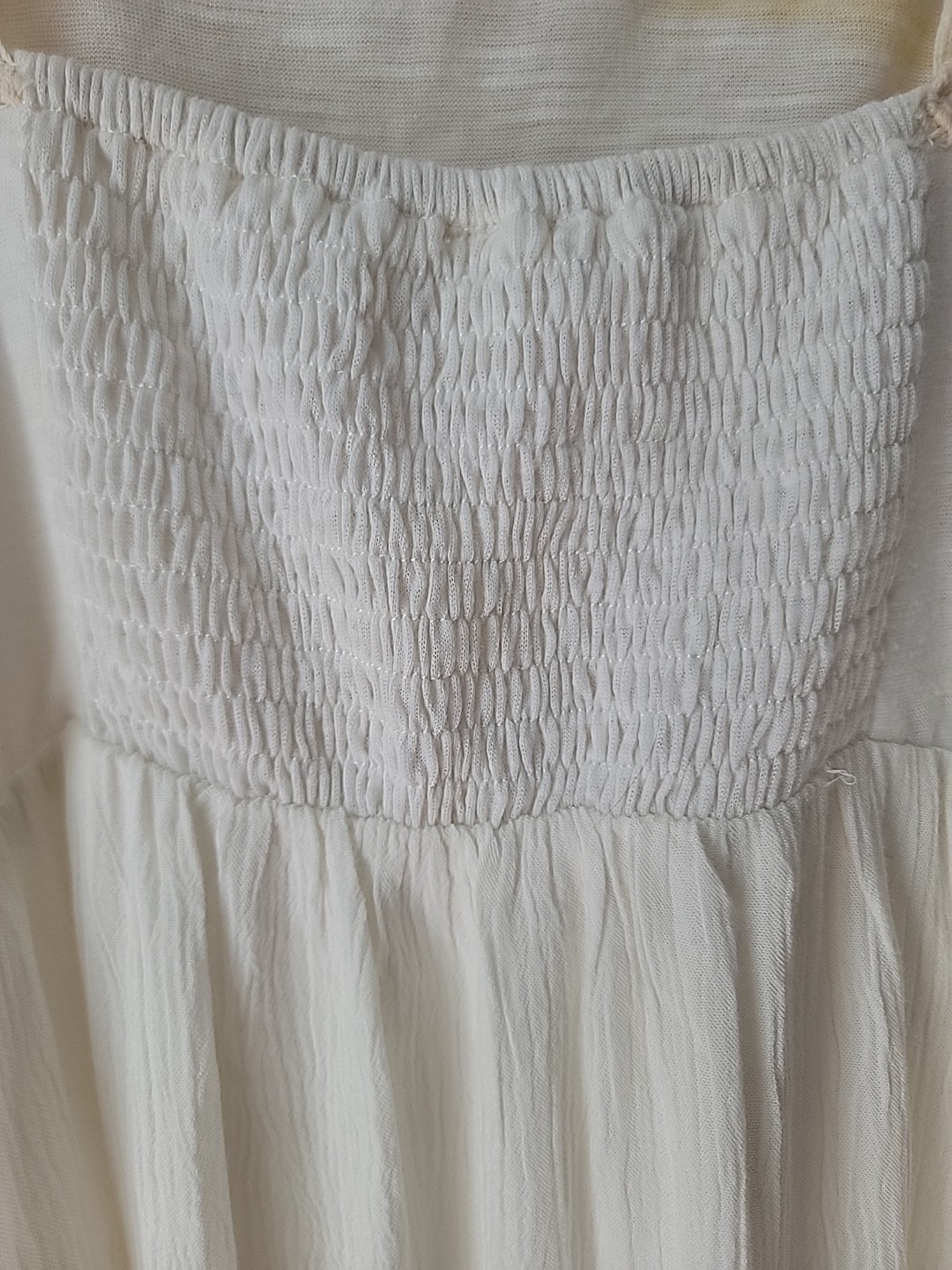 Miss Me Tunic Mini Dress Small Ivory Crochet Gauzy Boho Festival Fairy Beach