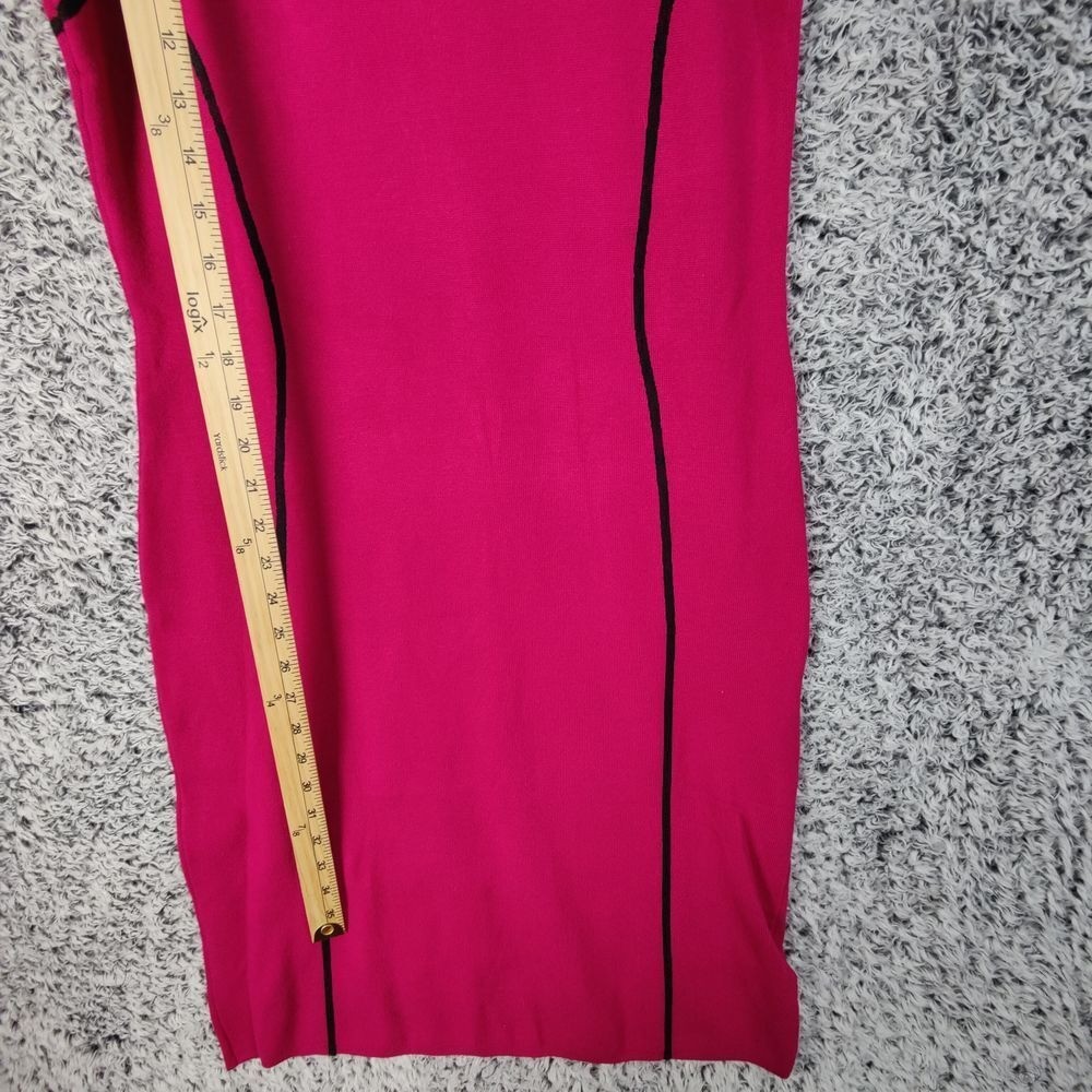 Michael Kors MMK Womens Minimalist Sophisticated Chic Bodycon Dress M Pink Black