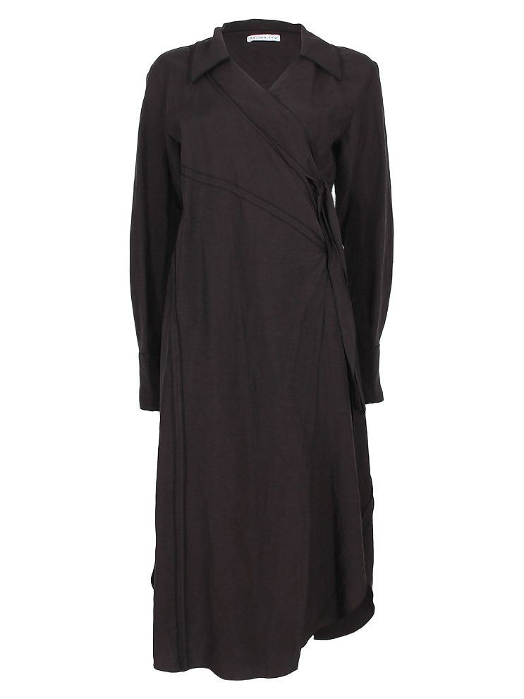 Rejina Pyo Wrap Midi Dress M in Black RRP £525