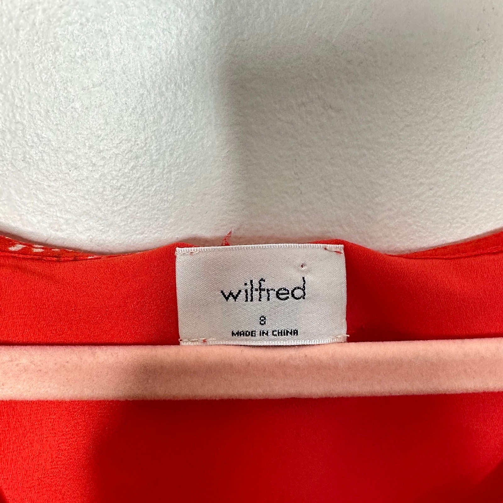 WILFRED x ARITZIA Button Front Dress Flame Scarlet Red {VV31}