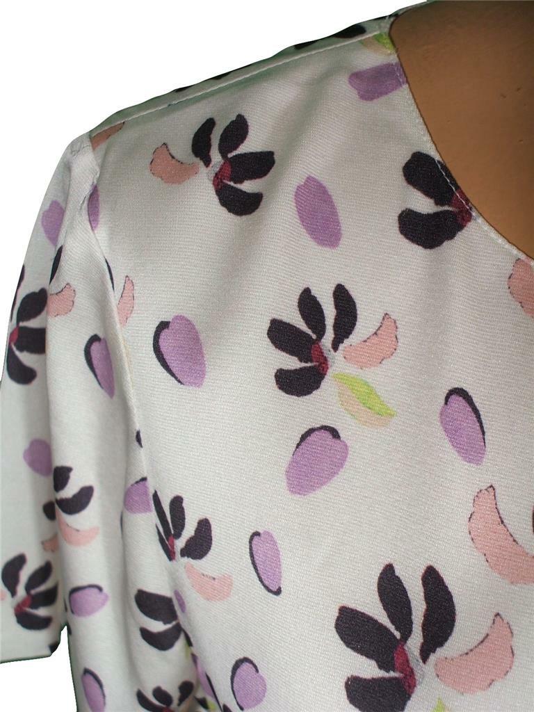 NWT ST. JOHN Knits Geranium Petals Print Stretch Silk Crepe Dress sz 16 $995