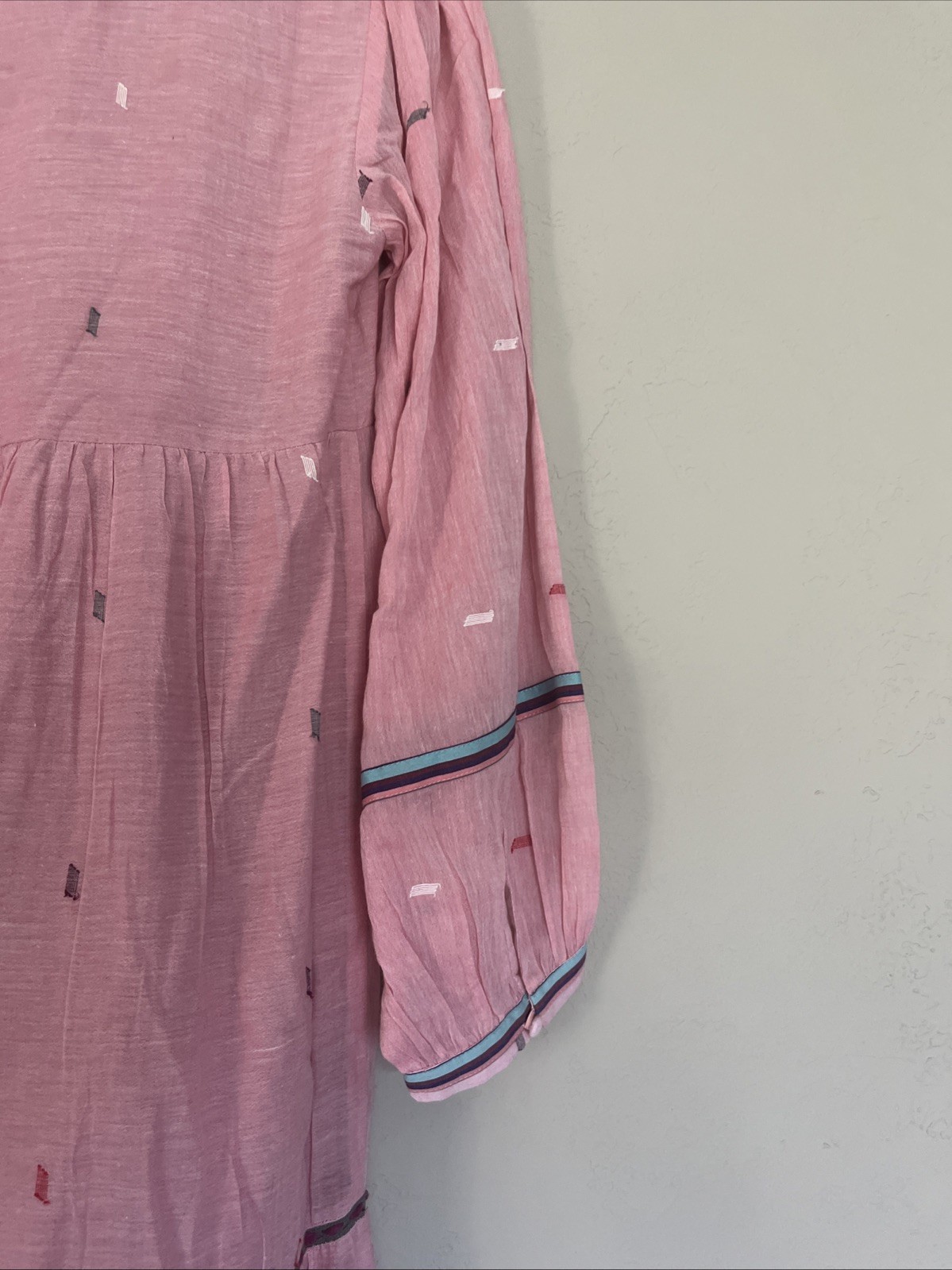 Conditions Apply Hand Woven Pink Aranza Dress SZ S NWT