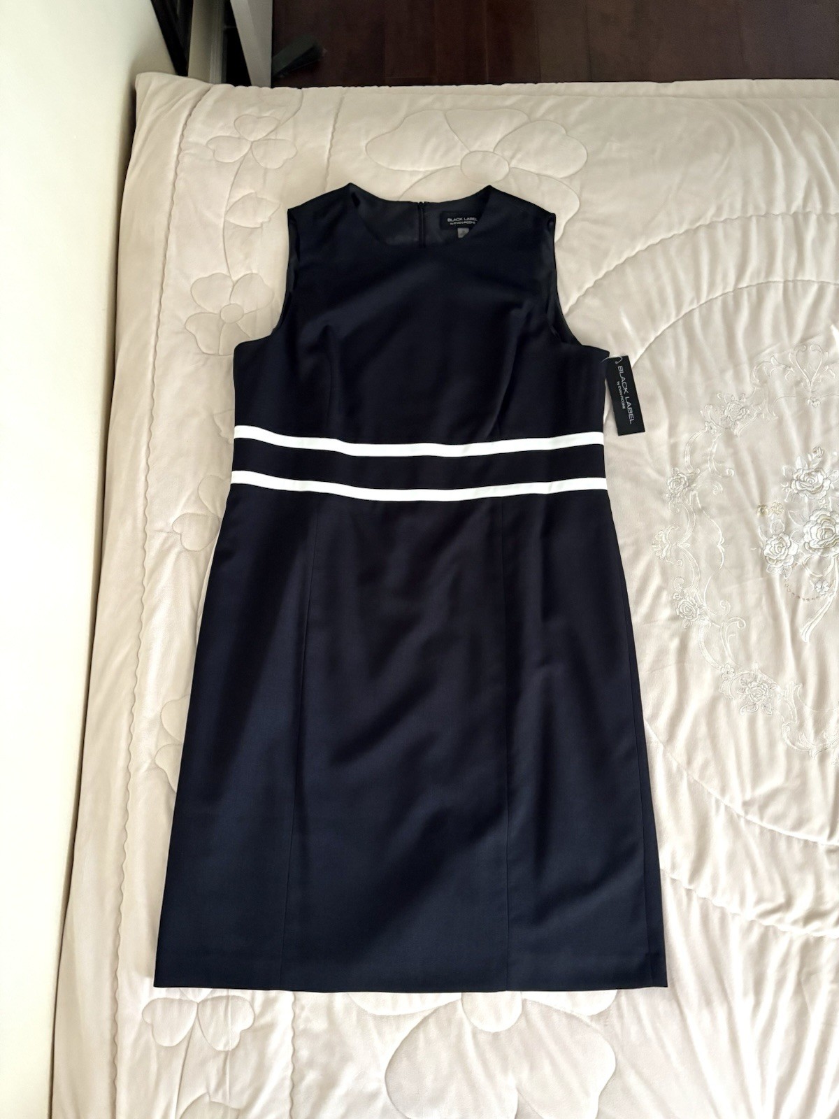 Black Label Evan Picone Women’s Black Sleeveless A-Line Straight Dress XL / 18