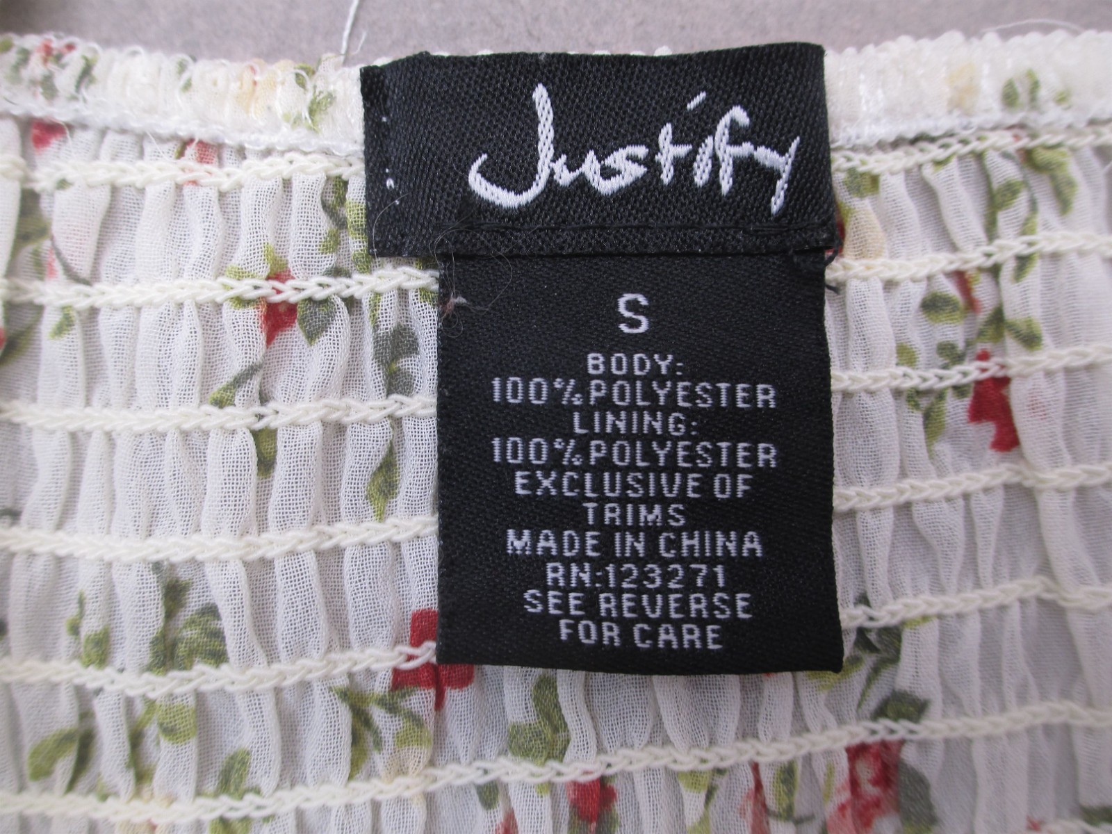 Justify Size S Womens Multicolor Floral Sleeveless Straps Beauty Sundress 278