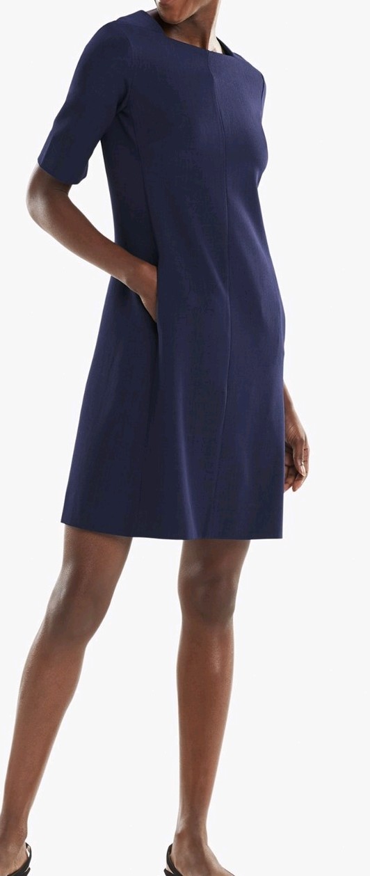 MM.LaFleur Women’s Navy The Emily Dress Sz 8
