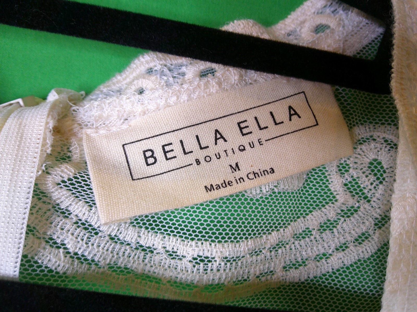 Bella Ella Botique white lace vintage dress
