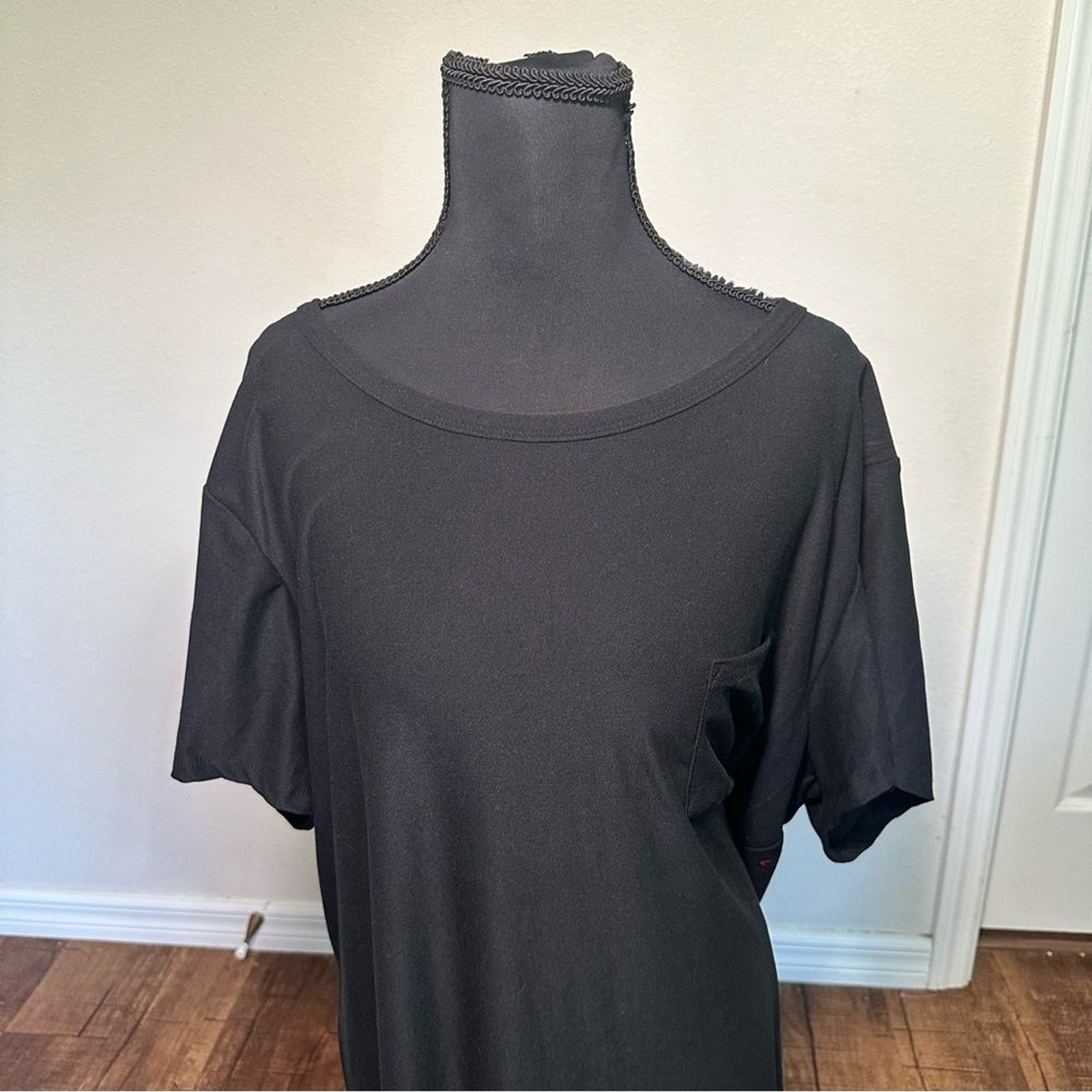 Olive & Oak Black Short Sleeve T-Shirt Dress 3X