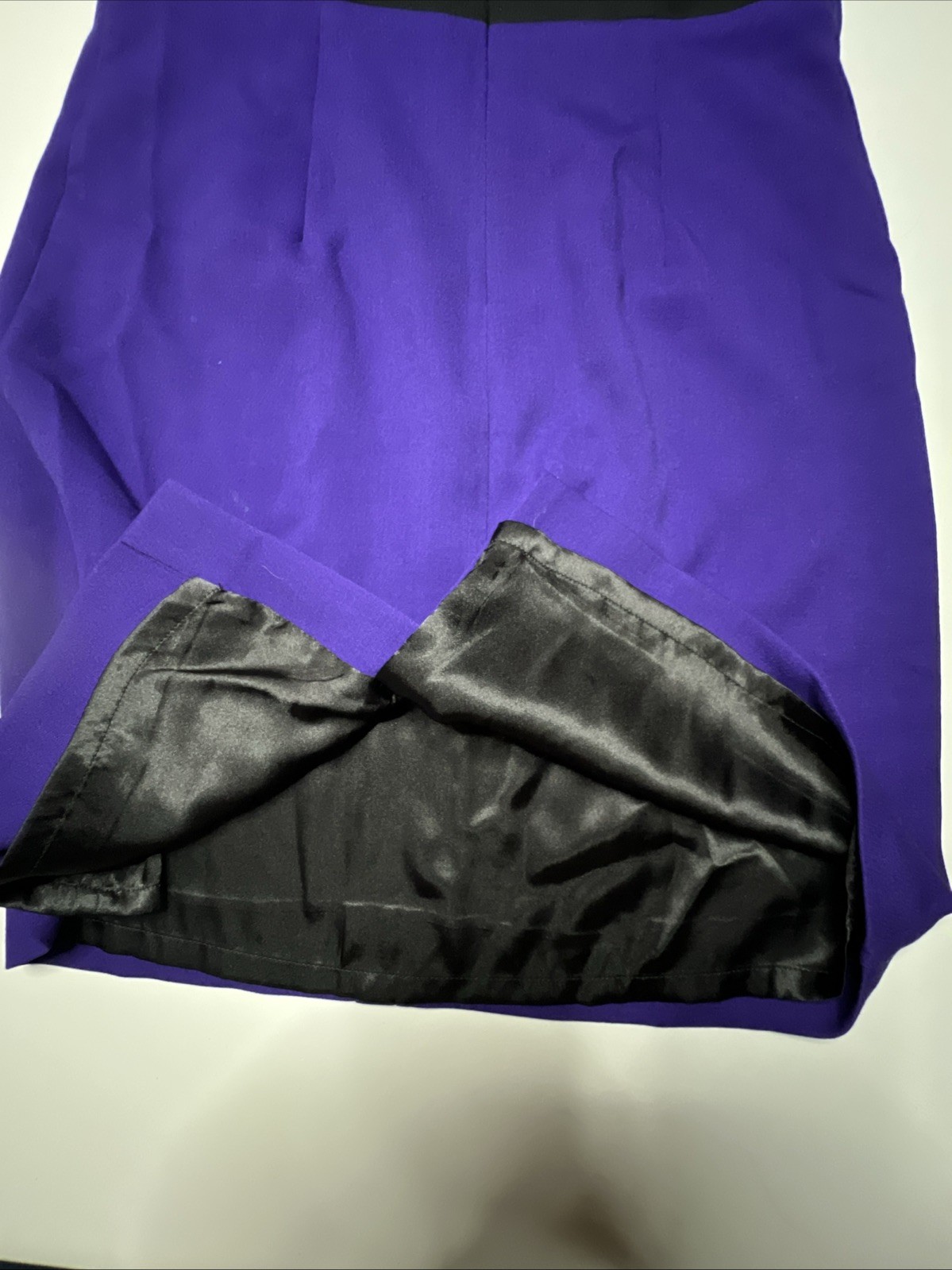 Alilly original dress Medium sleeveless purple black knee length lined stretch