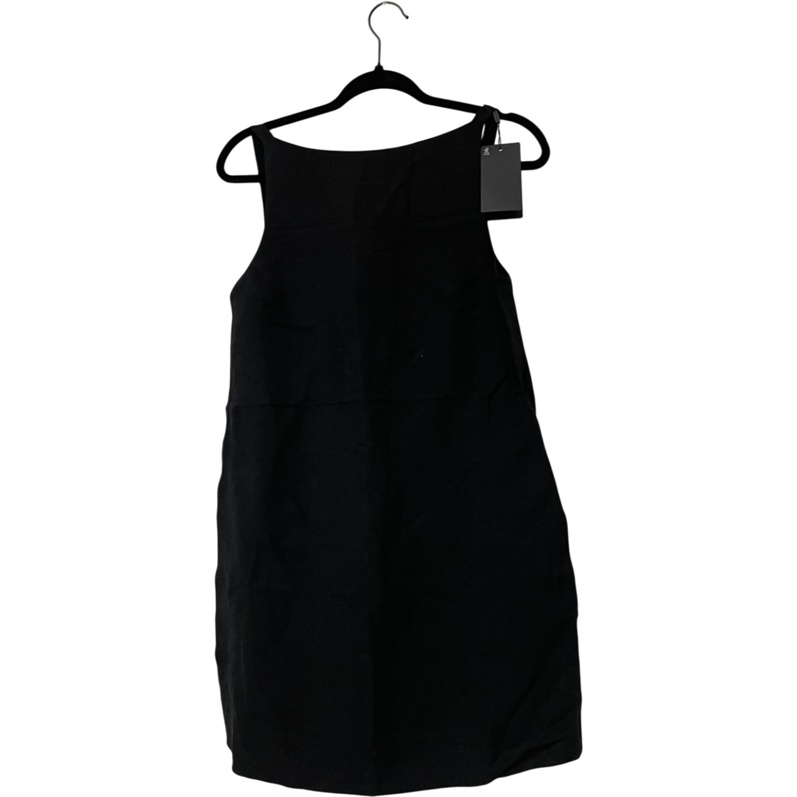 Massimo Dutti Womens Mini Dress EU 36 US 4 Black Sleeveless 6651/591 NWT