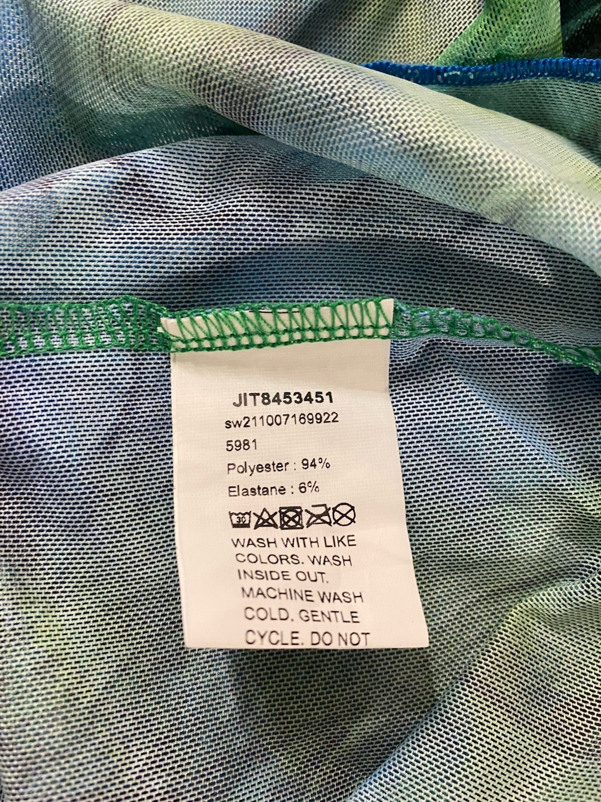 Sexy See through Mesh Mini Summer Dress Ethereal Print Sheer Y2K Cyber Grunge L