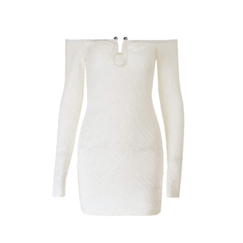 Apricot Allure Dress – One-Shoulder Bodycon Style
