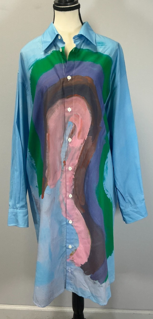 Marni Painted Design Women’s Size 44 IT Shirt Dress NWT