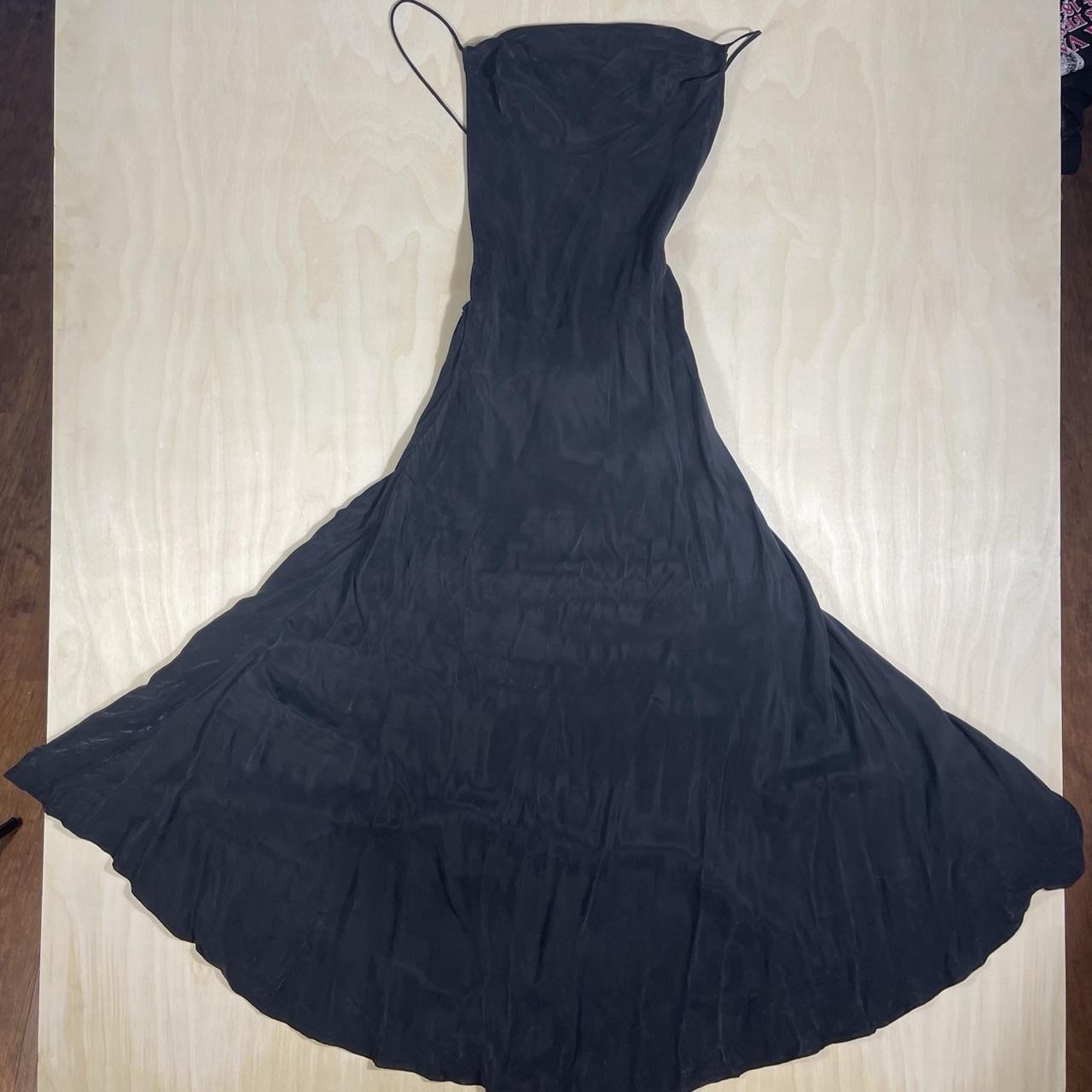 Indie designer Crow Crew black romantic grunge gothic maxi dress and hood set