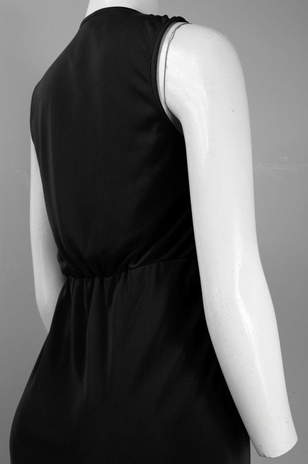 Cocktail LBD Size L Little Black Dress V Neck Draped Knit Walter Baker NWT