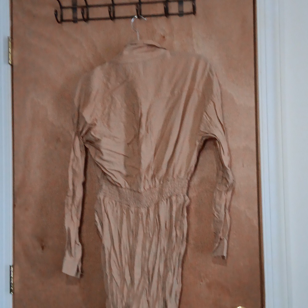 ASOS by Design Tan Viscose Boilersuit