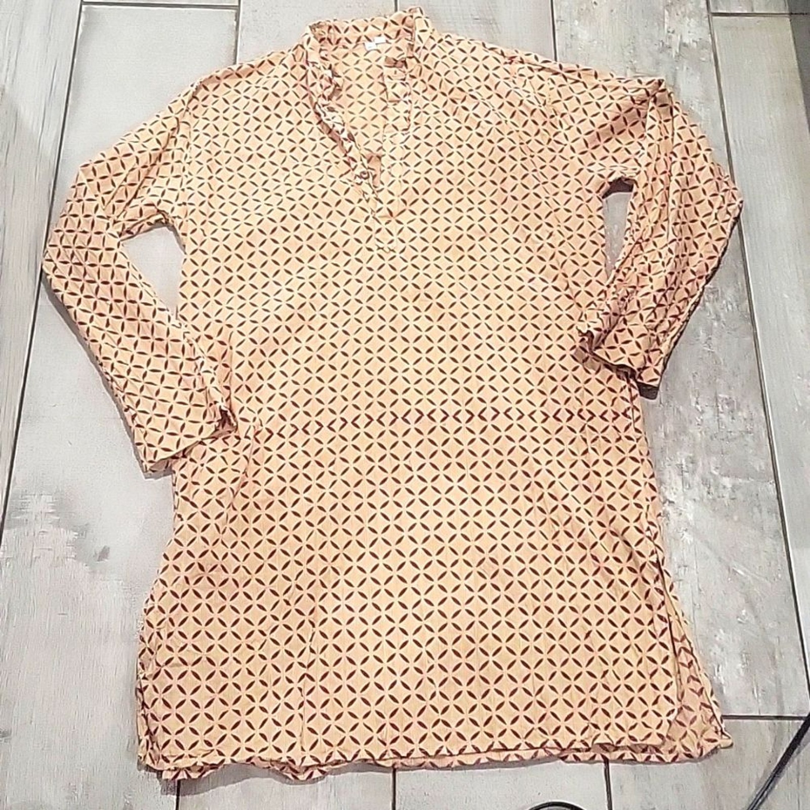 Unknown source 100% organic cotton from India dress with pockets size small