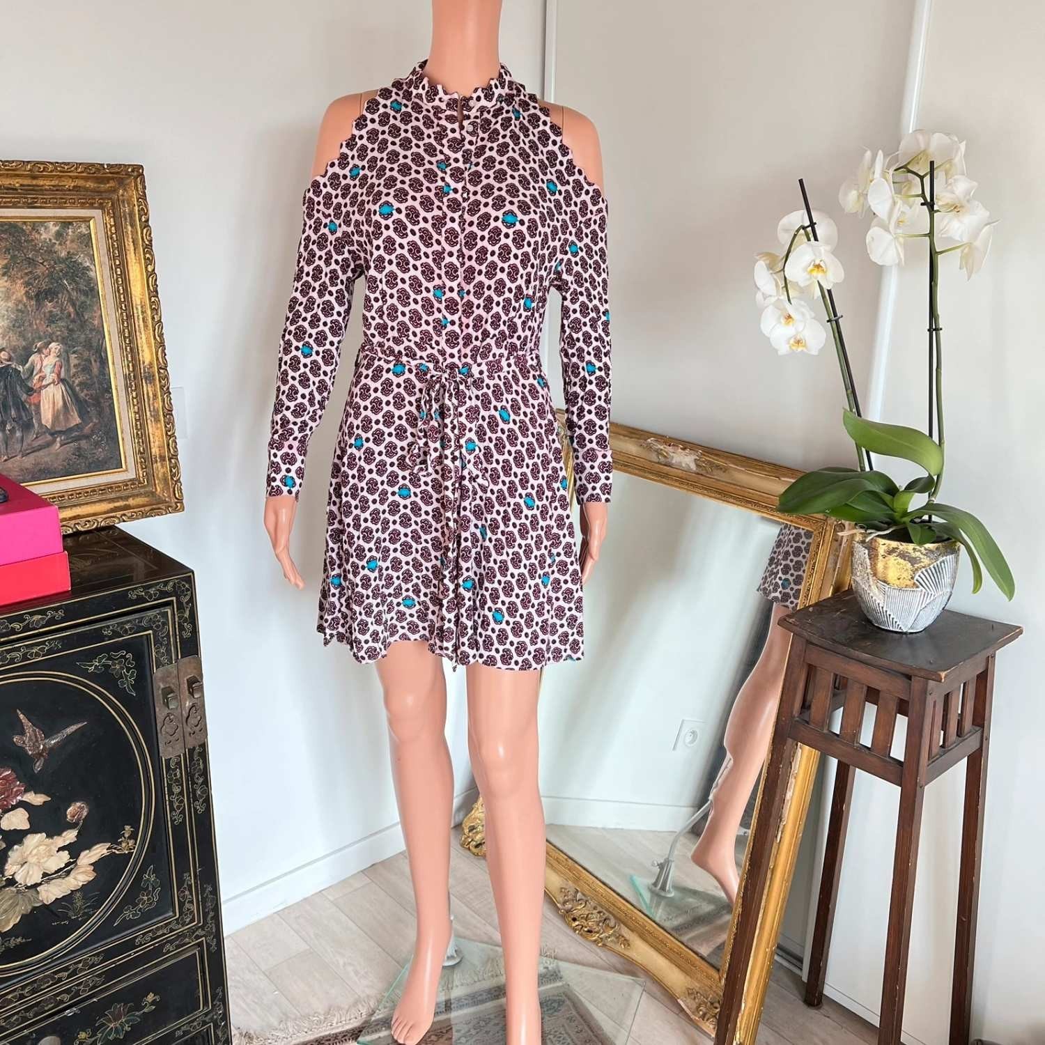 Maje Mini Dress S 36 Mini Dress Mini Robe E18ralinka