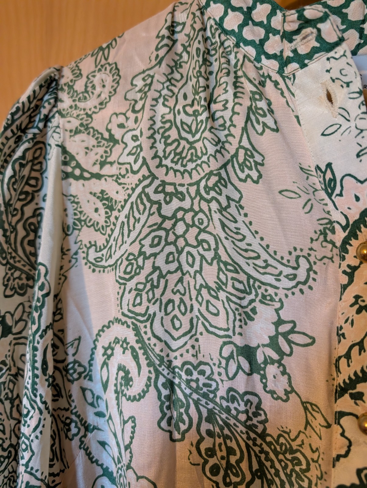 Miss June Paris Carlotta Green Maxi Dress Womens OS Paris **Missing Belt