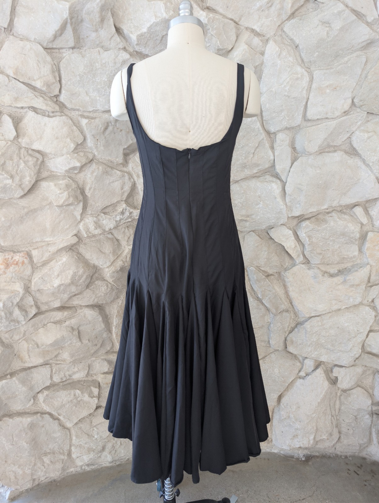 black midi dress small