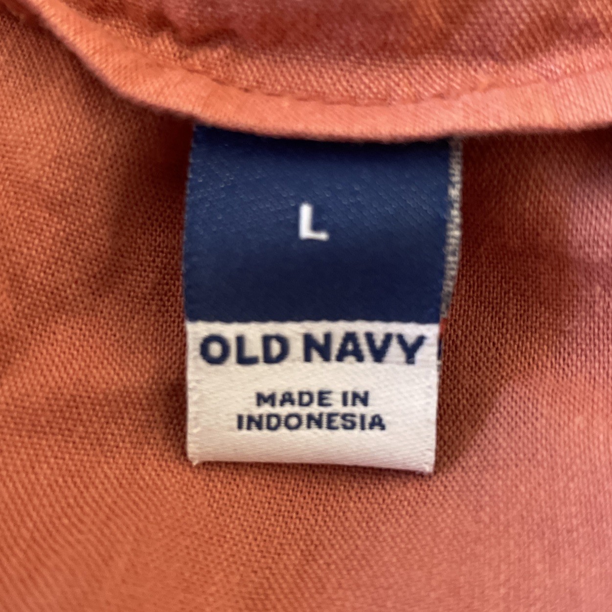 OLD NAVY Swing Dress Tiered Mini Swing Lightweight Pockets Unlined Rust Large
