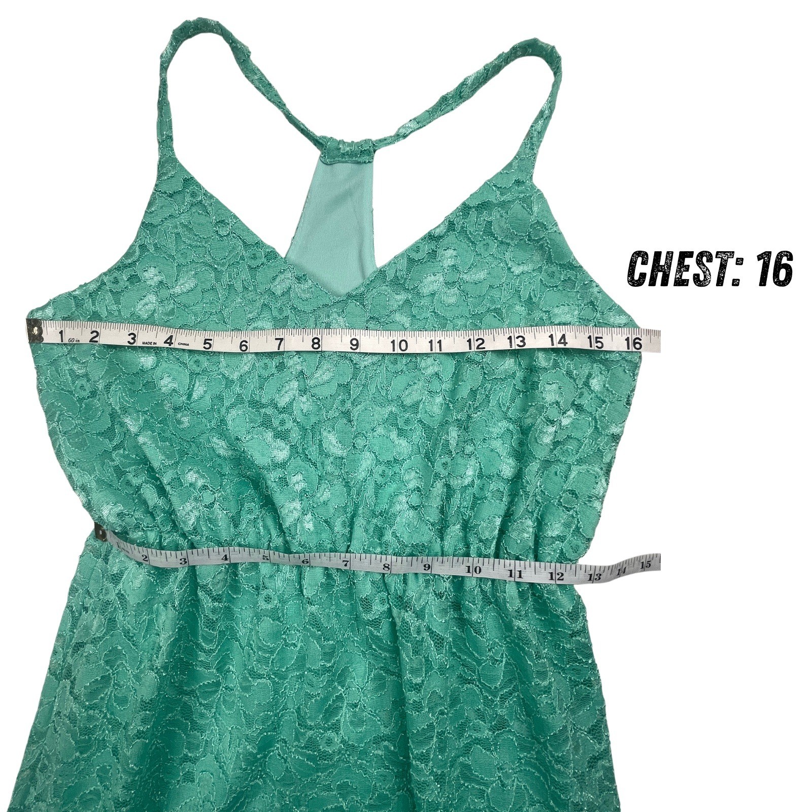 Judith March Mint Green Lace Maxi Dress Women’s Large L Boho Romantic Wedding