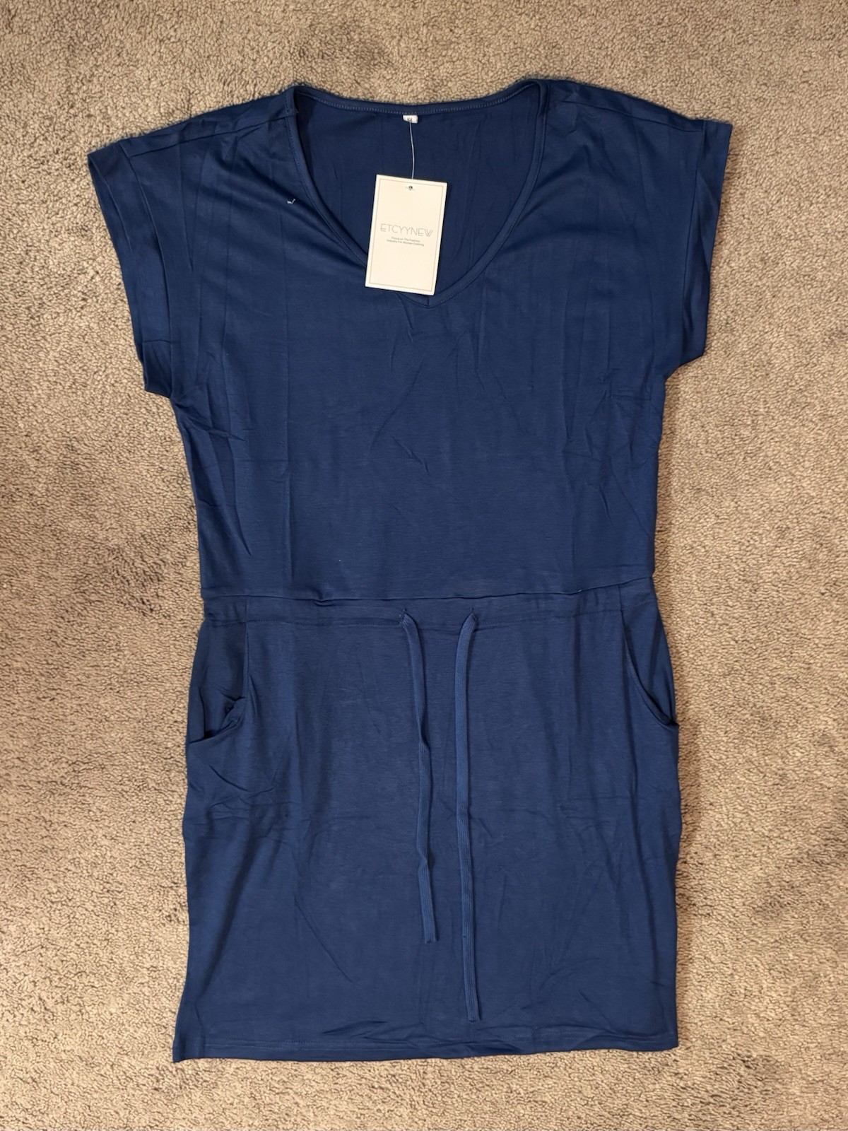 Women’s Summer Dress ETCYY NEW Blue Mini Dress Medium