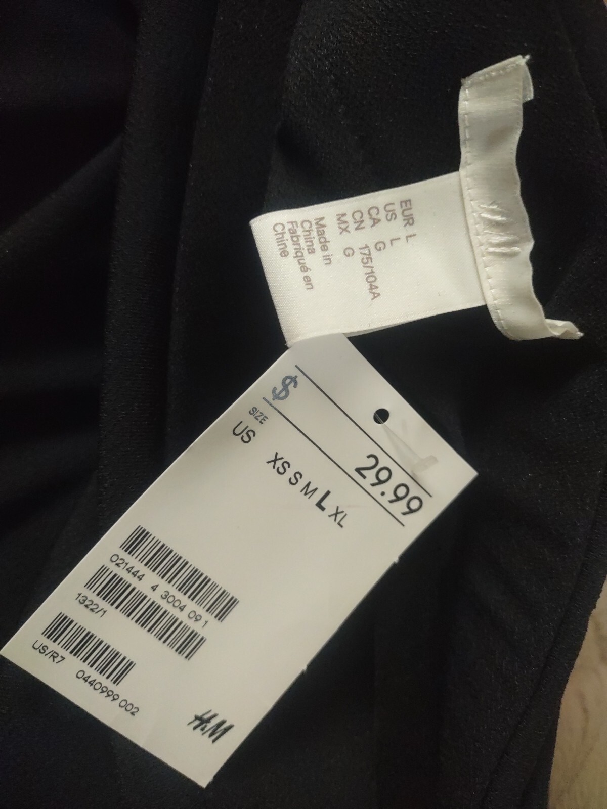 New H&M Long Sleeve Off Shoulder Fold over Midi Knit DRESS sz.L Side slits