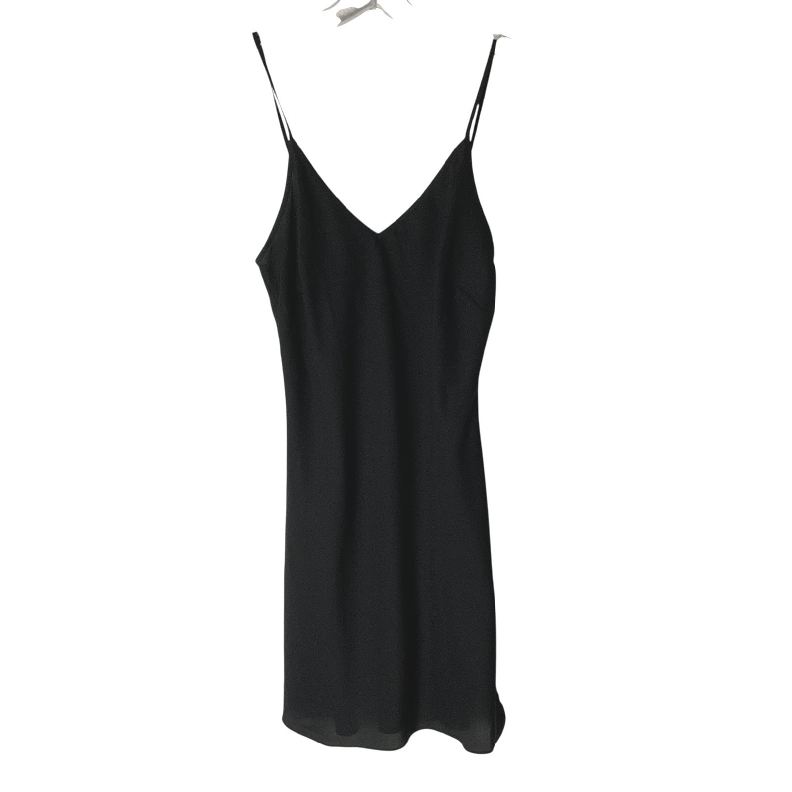 3.1 Phillip Lim Slip Dress Minimalist Sheer Adjustable Straps Black Size 0