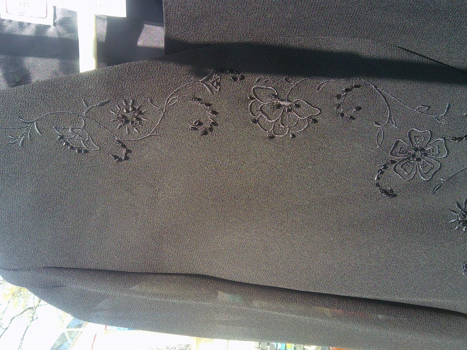 NWT Karin Stevens petites, womens dress set(vintage) intricate floral beading